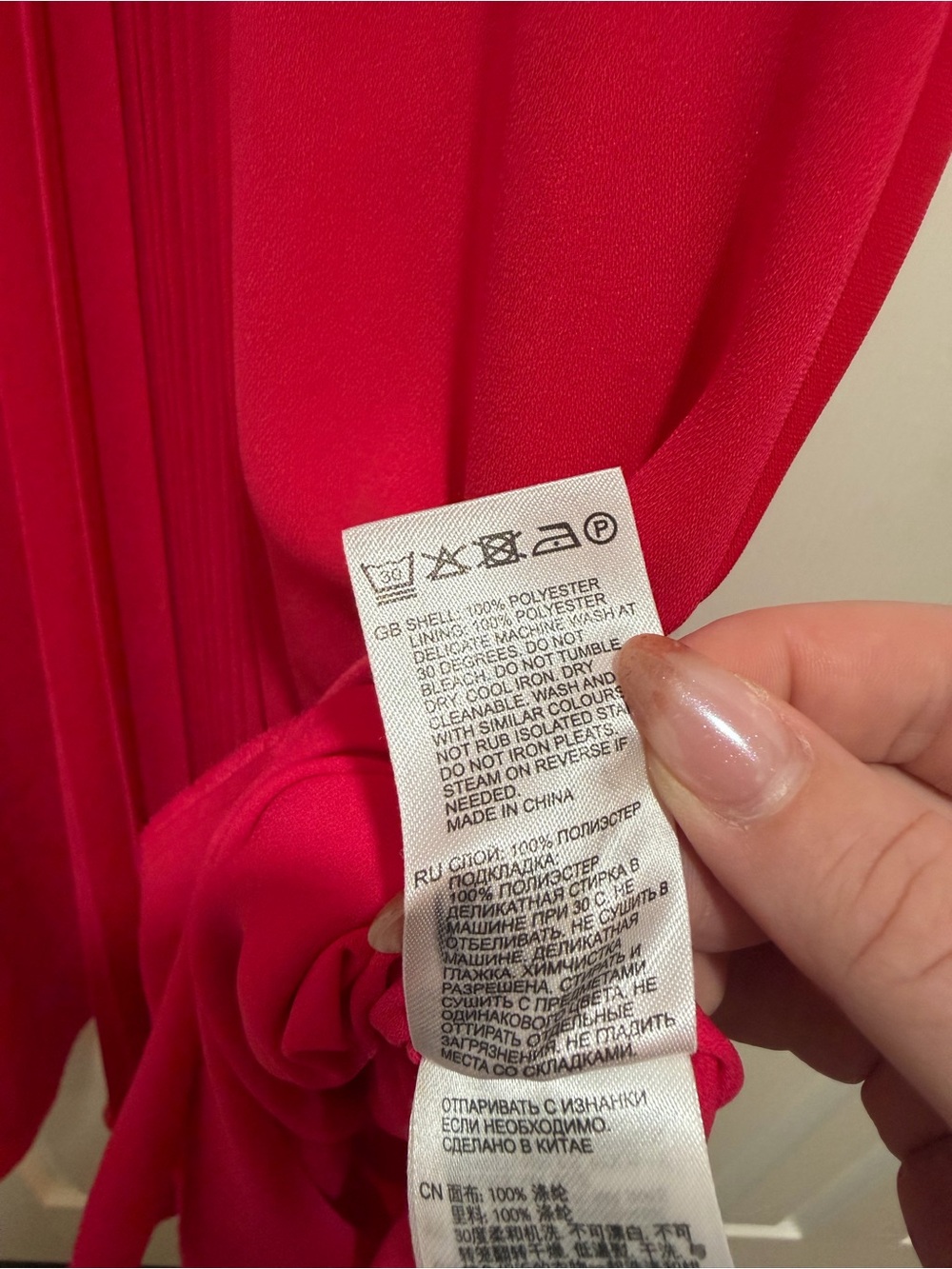 REISS Claire Pleated Fitted Midi Dress Pink Size 6 - Picture 12 of 15